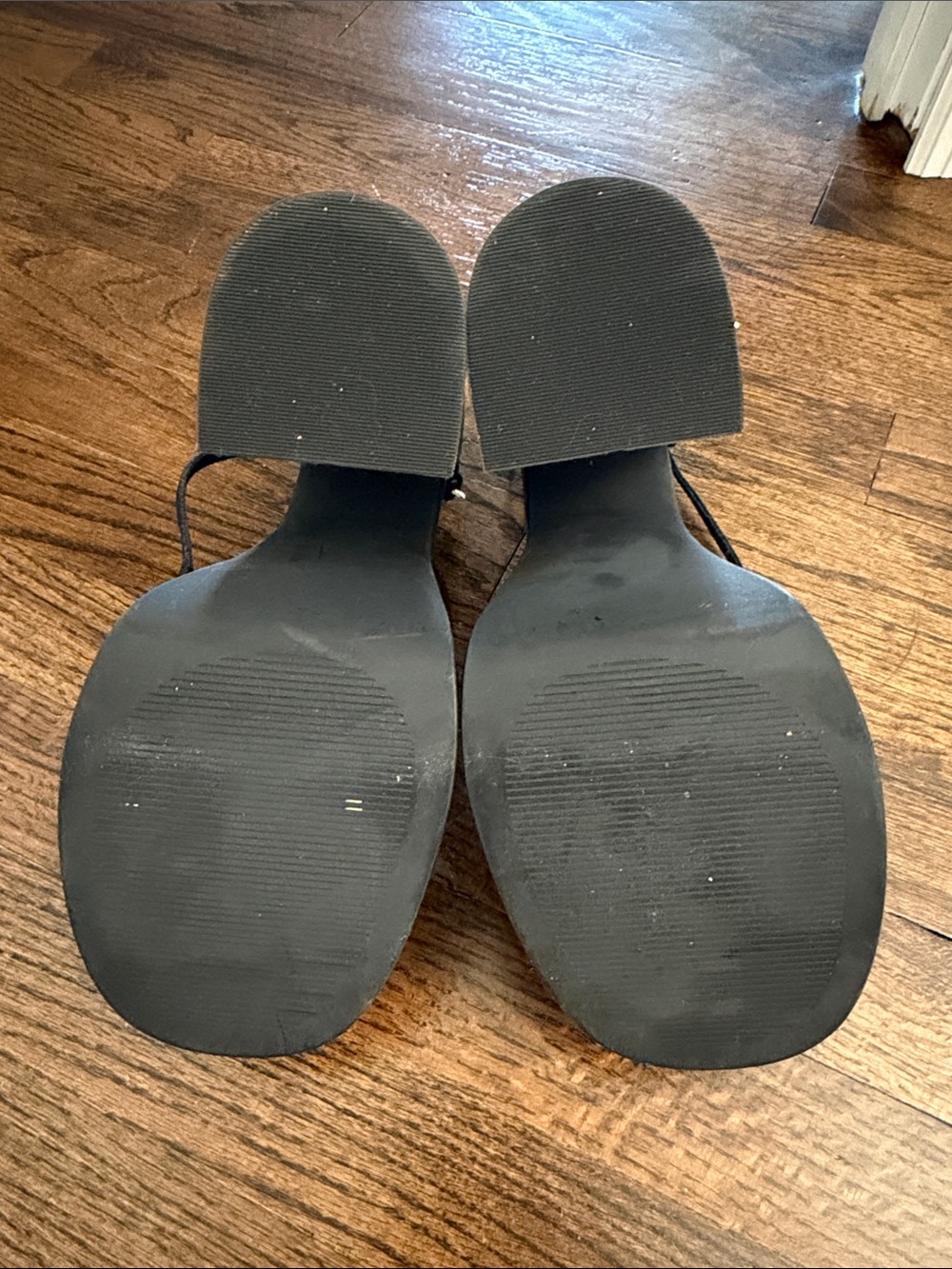Steve Madden Black Platform Ankle-Strap Heels - Picture 5 of 6